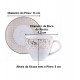 Xícara 100ml Café Solaris Em Porcelana Decorada Tramontina